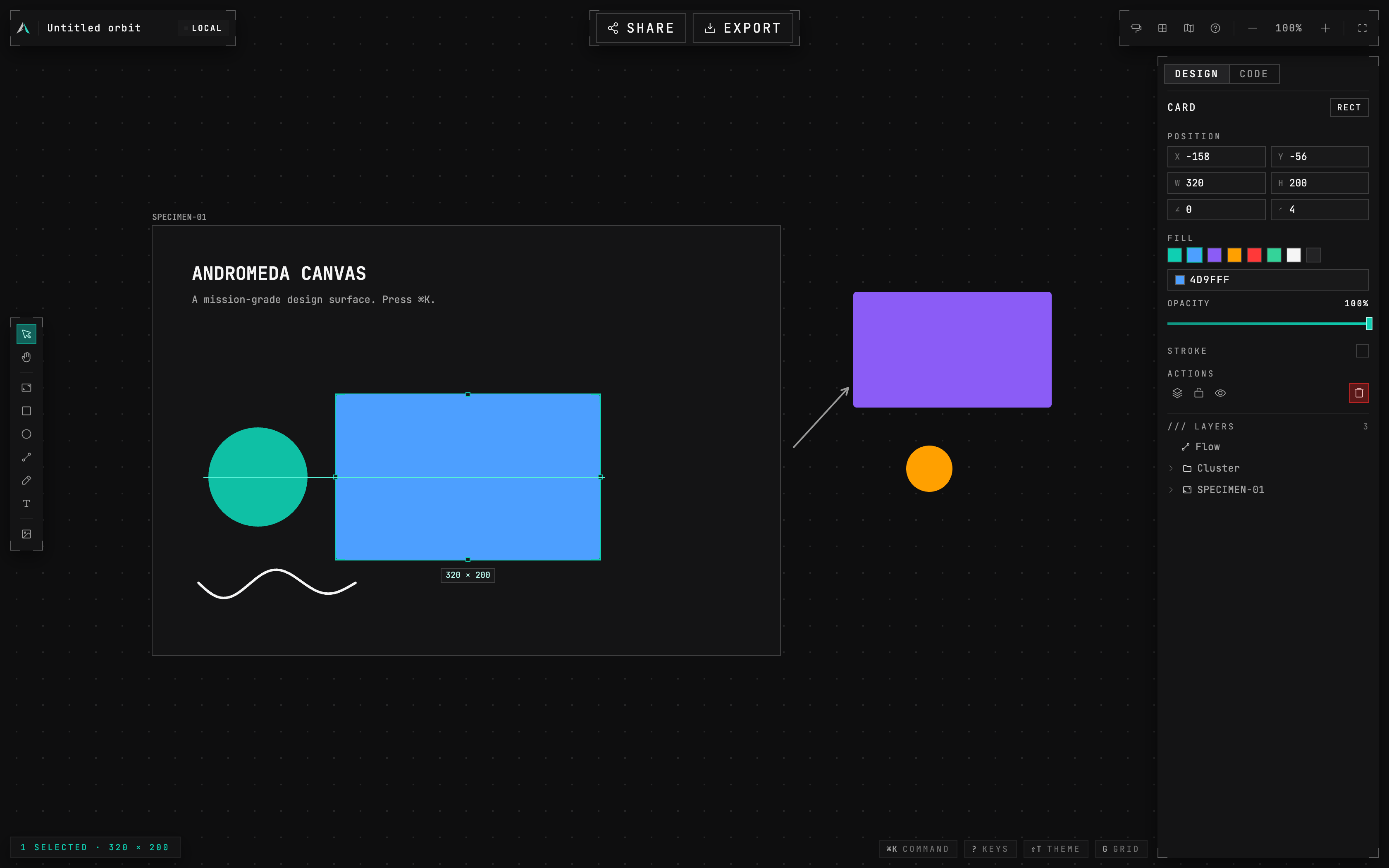 Smart alignment guides firing on both axes while a shape is dragged